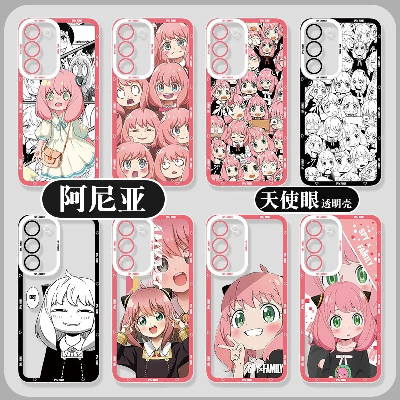 Japan Cartoon SPY Family Anya Forger | Emo & Daily 8 Stlyes - Phone Case Samsung Galaxy S25 S24 S23 S22 S21 FE Ultra Edge