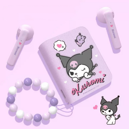 Sanrio Book Style TWS Bluetooth Earphones | Hello Kitty My Melody Kuromi Cinnamoroll Pochacco