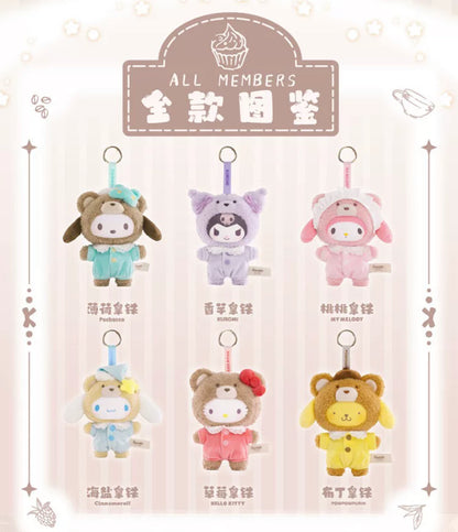 TopToy Sanrio Characters Latte Baby | Hello Kitty My Melody Kuromi Cinnamoroll Pompompurin Pochacco - Collectable Toys Mystery Blind Box