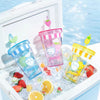 ChiiKawa X Miniso Fruit Market Series | ChiiKawa Hachiware Usagi Fruit Style Transparent Drink Cup with Straw - Kawaii Items Room Decoration