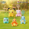 Japan Cartoon Pokemon Center Pokeball Keychain 1st Generation | Pikachu Bulbasaur Charmander Squirtle Mew - Mascot Mini Plush Doll