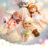 サイモントイズ リロロ サマーアイランド | スリーピングパジャマ 白 レース 猫 うさぎ カエル - 1/12 ob11 11cm BJDドール 球体関節人形