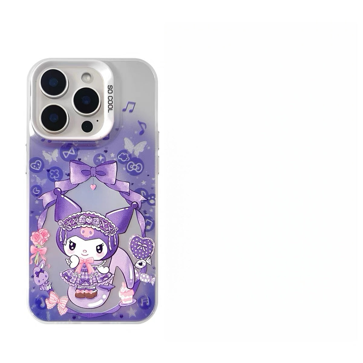 Japanese Cartoon Sanrio Piano Melody Laser Case | Hello Kitty My Melody Kuromi Cinnamoroll Pompompurin Hangyodon 6 Styles - iPhone Case 11 12 13 14 15 16 16e 17 17e Pro Promax