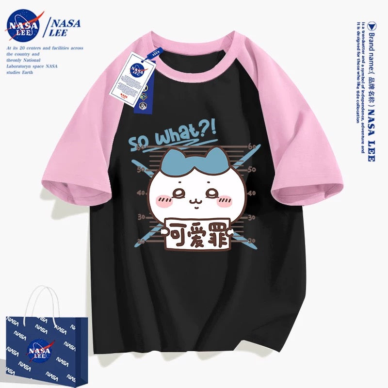 Japanese Cartoon ChiiKawa Casual Style T-Shirt Series | Hachiware Cute Crime - Kawaii Fashion Items