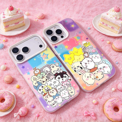 Japanese Cartoon ChiiKawa Group Laser Case | Group Together 2 Styles - Phone Case Samsung Galaxy S26 S25 S24 S23 S22 S21 FE Ultra Edge