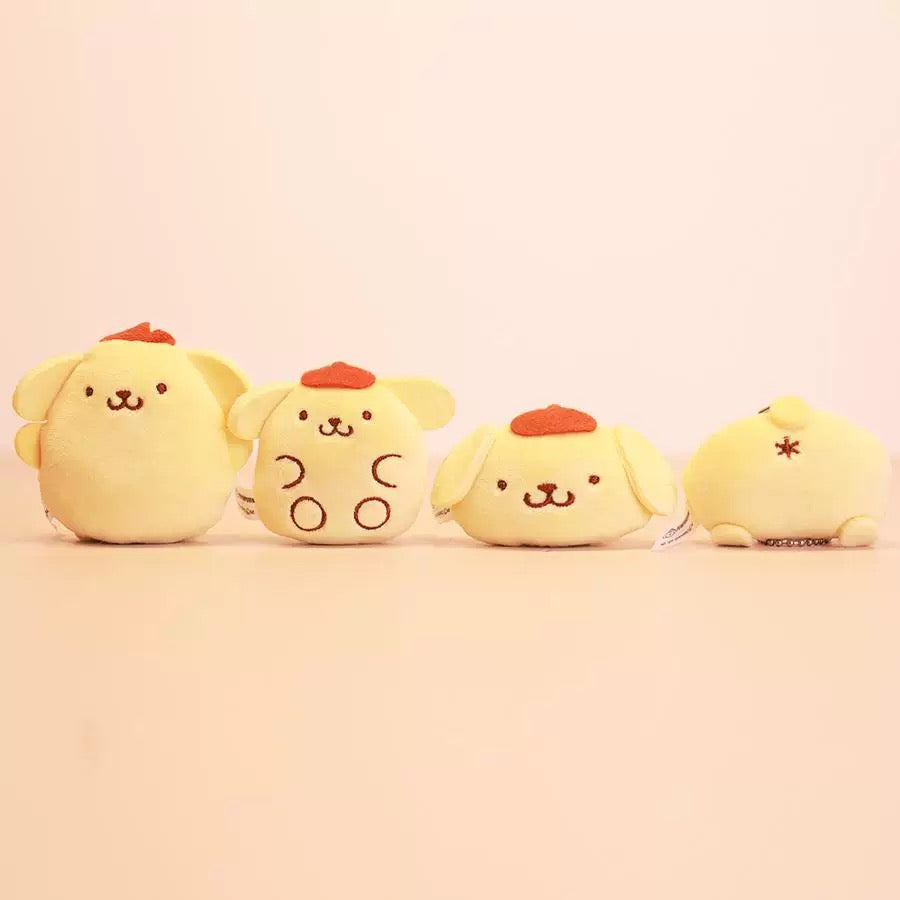 Japan YUMEYA Sanrio Characters Part 5 Plush Keychain | Pompompurin - Full Set of 4