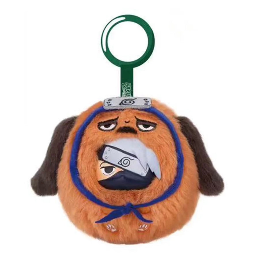 Naruto Ninja Part 1 Plush Pendant Series Limited Edition | Naruto Shippuuden Cute Beast Naruto Sasuke Sakura Kakashi Hinata Itachi Kurama - Vinyl Face Plush Doll Figure Keychain Collectable Toys Mystery Blind Box