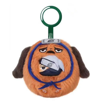 Naruto Ninja Part 1 Plush Pendant Series Limited Edition | Naruto Shippuuden Cute Beast Naruto Sasuke Sakura Kakashi Hinata Itachi Kurama - Vinyl Face Plush Doll Figure Keychain Collectable Toys Mystery Blind Box