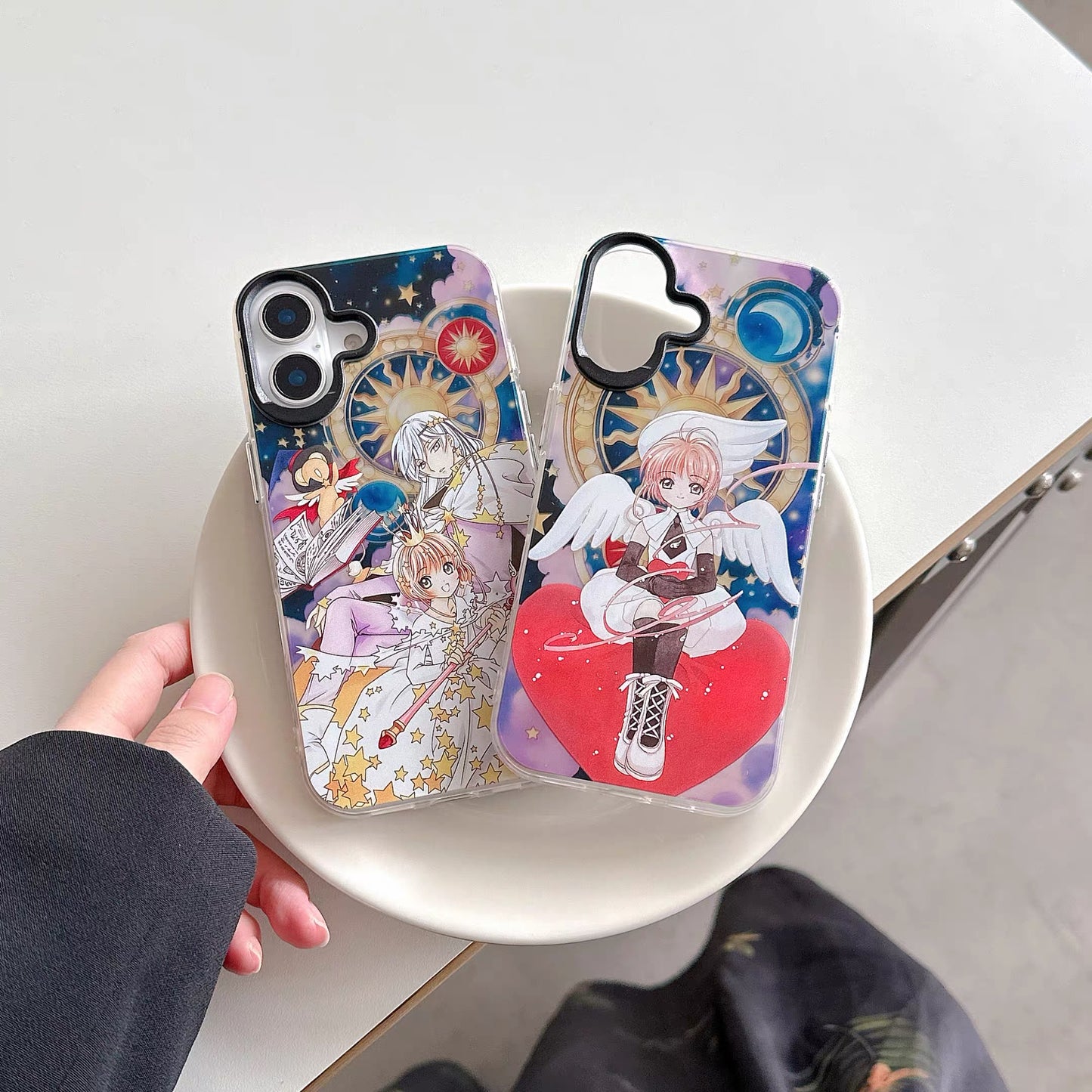 CardCaptorSakura Retro Comic Laser Case | Part 4 Cosplay Style Queen King & Angel - Phone Case Samsung Galaxy S26 S25 S24 S23 S22 S21 FE Ultra Edge