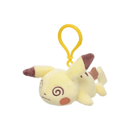 Japan Cartoon Pokemon Center Exhausted Version Keychain | Gengar Dragonite Snorlax Pikachu Scorbunny Togekiss Larvitar Poliwhirl Spinda Max Revive - Mascot Mini Plush Doll