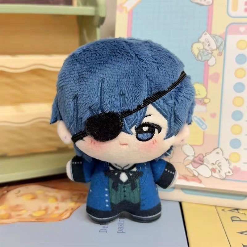 Japanese Anime Black Butler Kuro Shitsuji Keychain | Ciel Sebastian Cute Kawaii 12cm Nunu Doll - Cute Kawaii Item