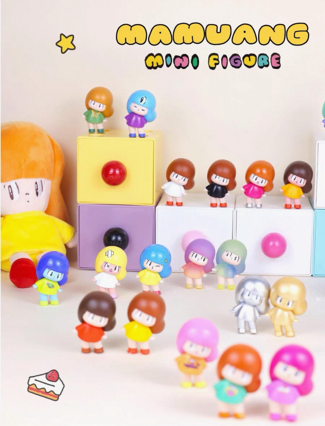 Mamuang Mini Figure | Mini Vinly Figure Vintage Cute Girl - Collectable Toys Mystery Blind Box