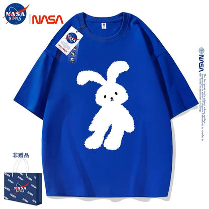 Cute Animals Rabbit Style T-Shirt Series | White Teddy Rabbit Part1 - Kawaii Fashion Items for Child & Adult Matching outfits for Parents and Children