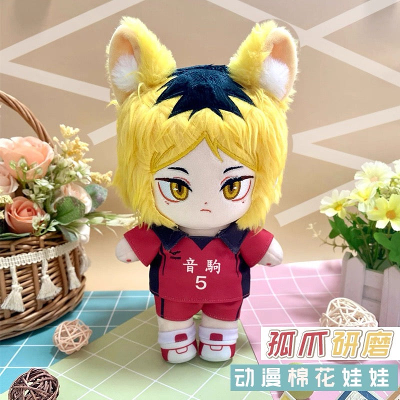 Japanese Anime Haikyu!! Cotton Plush Doll | Kozume Kenma Cute Kawaii 20cm Doll Can Change Outfits - Cute Kawaii Item