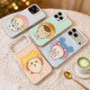 Japanese Cartoon ChiiKawa Daily with Icon Laser Case | Kurimanju Rakko Shisa Furuhonya 4 Styles - Phone Case Samsung Galaxy S26 S25 S24 S23 S22 S21 FE Ultra Edge