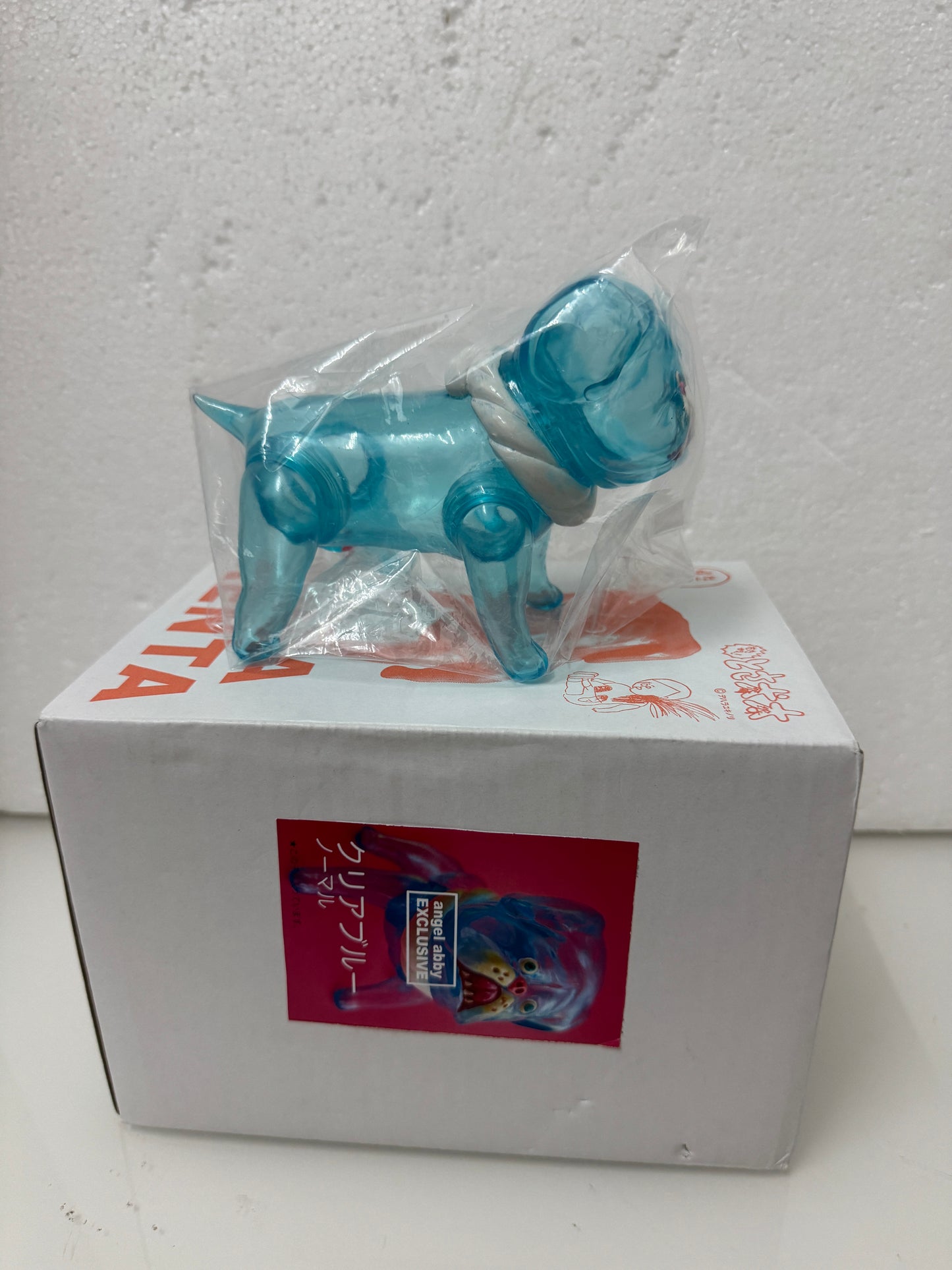 Japan Artist Dehara | Tosa Dog Inu Transparent Sky Blue Version - 50pcs Limited Worldwide Sofubi Figure Soft Vinyl Rare