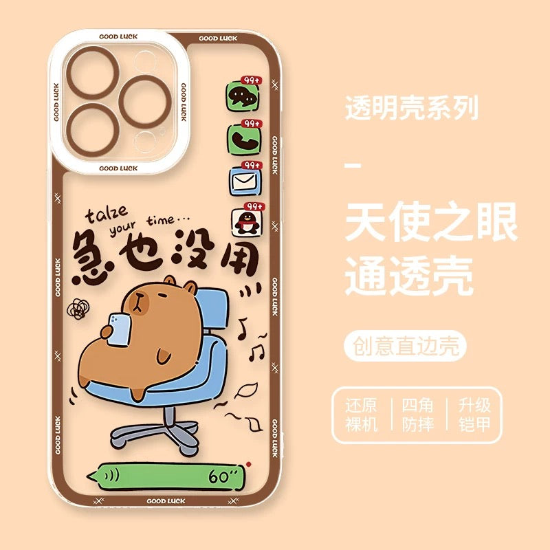 Cute Animal Capybara | Part4 8 Styles - iPhone Case PLUS SE2 XS XR X 11 12 13 14 15 16 16e 17 17e Pro Promax 12mini 13mini