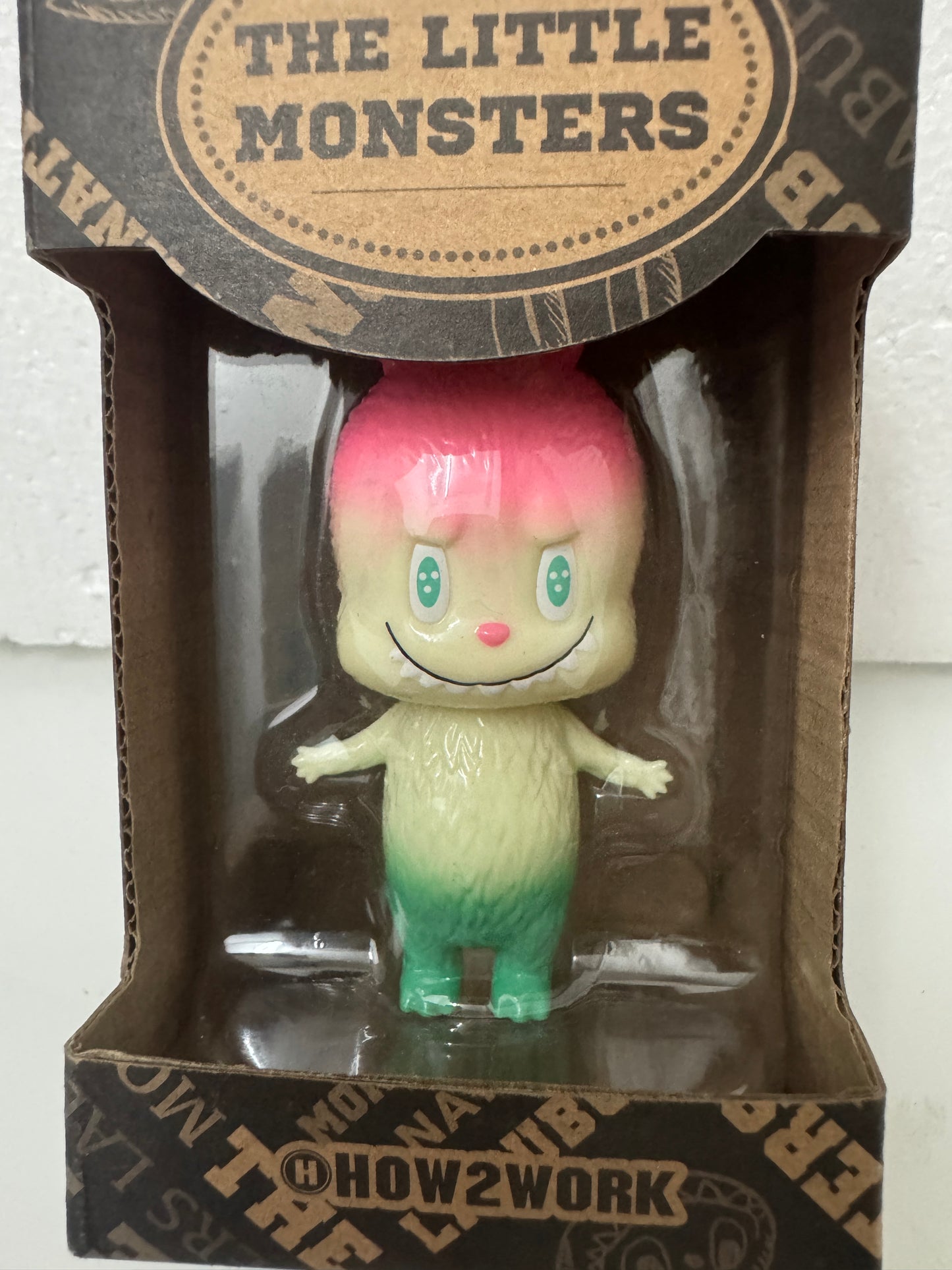How2work Mini Labubu Yellow Pink Green Japan ver Limited Edition Retired Rare