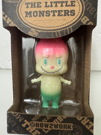 How2work Mini Labubu Yellow Pink Green Japan ver Limited Edition Retired Rare