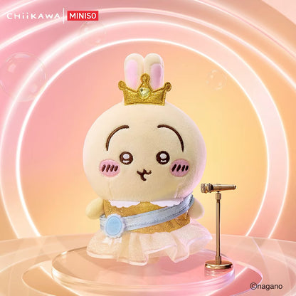 ChiiKawa X Miniso Glamorous Costume Series Plush Doll Keychain | ChiiKawa Hachiware Usagi Momonga Kurimanju Rakko Shisa Crab Dress Up Fancy Doll Keychain  - Kawaii Items Room Decoration doll