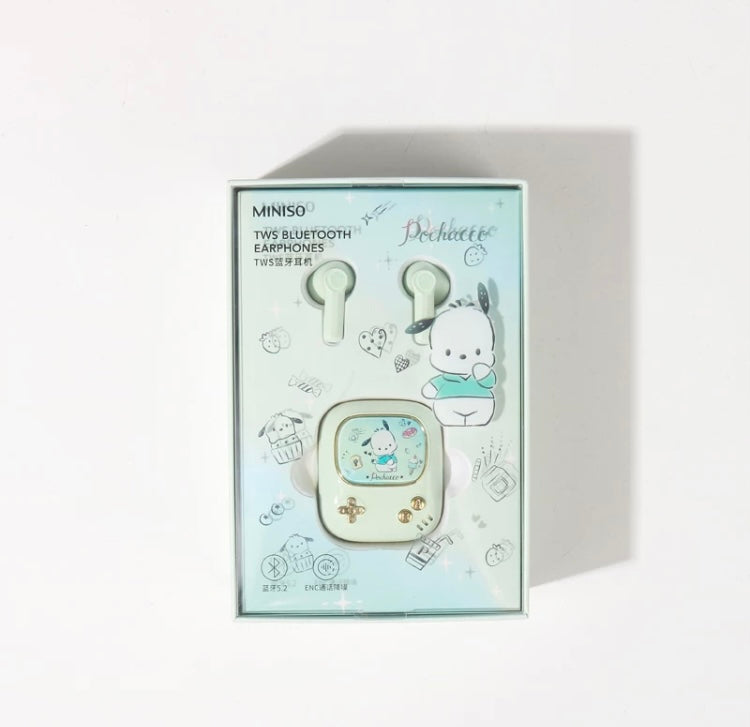 Sanrio Game Player Style TWS Bluetooth Earphones My Melody Kuromi Cinnamoroll Pochacco