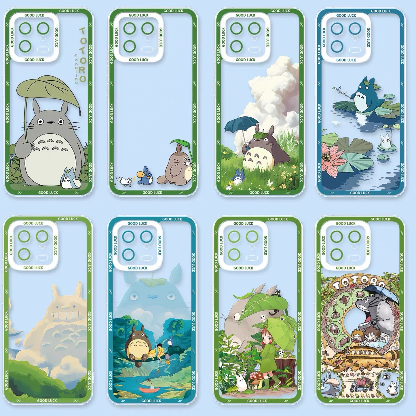 Japanese Cartoon Studio Ghibli | Totoro Part1 8 Styles - iPhone Case PLUS SE2 XS XR X 11 12 13 14 15 16 16e 17 17e Pro Promax 12mini 13mini