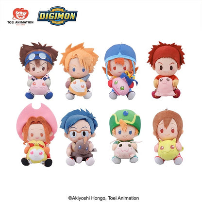 Digimon Adventure Digital Monster Chosen Children Part 1 Plush Keychain I Koromon Tunomon Pyocomon Mochimon Tanemon Pukamon Tokomon Nyaromon - Charm with Plastic Box Mystery Blind Box