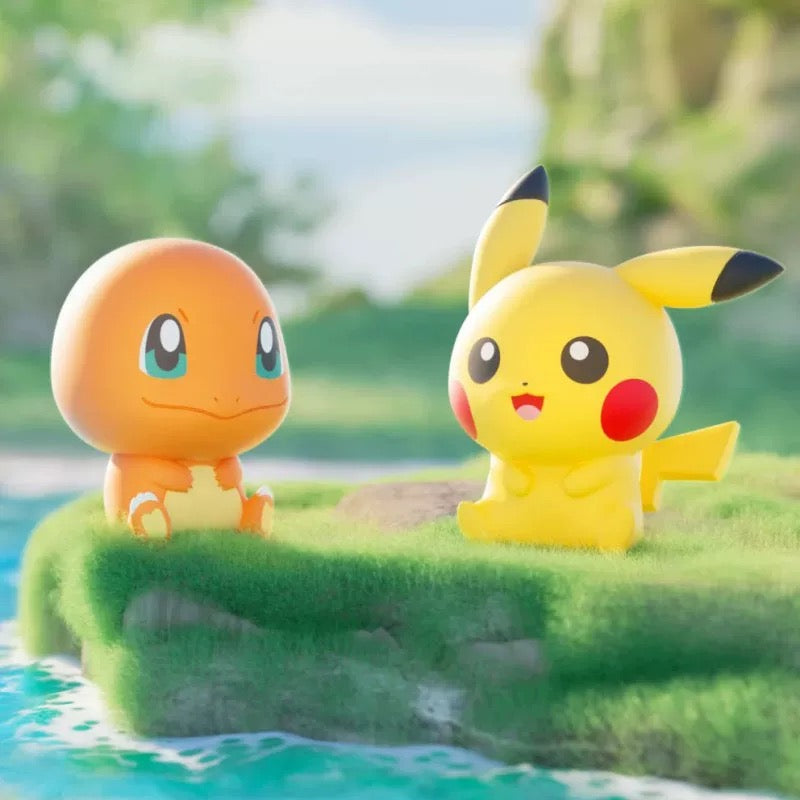 Japan Cartoon Pokemon Little Adventures Part 1 with PokeBall | Pikachu Bulbasaur Charmander Squirtle Eevee Psyduck - Mascot Plush Doll Kawaii Decoration