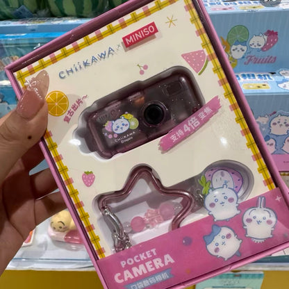 ChiiKawa X Miniso Fruit Market Series Fruit Market Pocket Digital Camera Keychain | ChiiKawa Hachiware Usagi - Kawaii Items Room Decoration doll