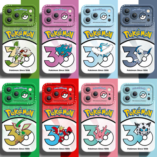 Japanese Cartoon Pokemon Silicone Case Pokemon 30 Anniversary Version Part14 | Smeargle Misdreavus Altaria Absol Flygon Crawdaunt Corsola Glalie 8 Styles - Phone Case Samsung Galaxy S26 S25 S24 S23 FE Ultra Edge