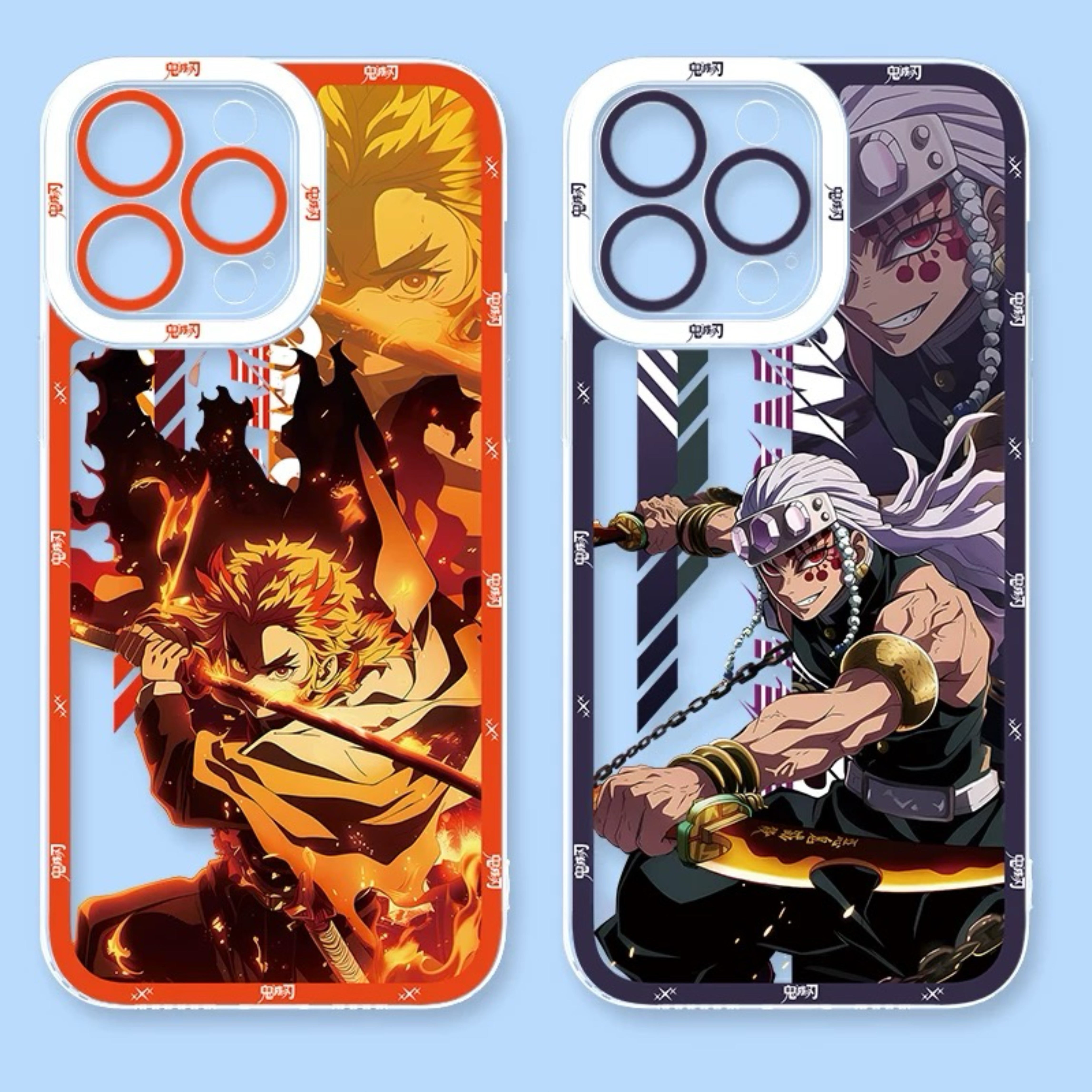 スマホケース　煉獄 アニメ 鬼滅の刃 戦闘スタイル 煉獄杏寿郎 宇髄天元 iPhoneケース 7 8