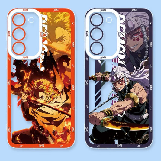 Japanese Anime Kimetsu no Yaiba Demon Slayer Anime Fighting Style | Rengoku Kyoujurou Uzui Tengen - Phone Case Samsung Galaxy S26 S25 S24 S23 S22 S21 FE Ultra Edge