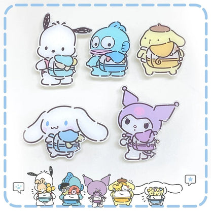 Japanese Cartoon Cute Travel Style | My Melody Kuromi Cinnamoroll Pompompurin Pochacco Hangyodon Phone Stand