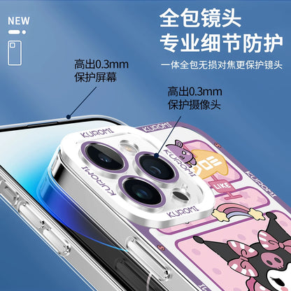 Japanese Cartoon Kuromi | Daily & Fun 8 Styles - iPhone Case PLUS SE2 XS XR X 11 12 13 14 15 16 16e 17 17e Pro Promax 12mini 13mini