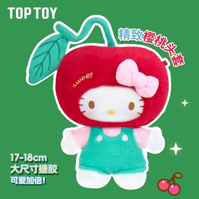 TopToy Sanrio Characters Cherry Hello Kitty Plush Doll Body Can Move - Collectable Kawaii Toys