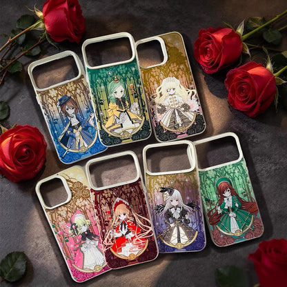Japanese Anime Rozen Maiden Laser Case Part 1 | Shinku Suigintou Souseiseki Suiseiseki Hinaichigo Kanaria Kirakishou 7 Styles - iPhone Case 11 12 13 14 15 16 16e 17 17e 18 Pro Promax