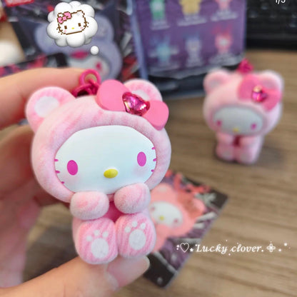 Miniso Sanrio Characters Gem Forest Animals Keychain | Hello Kitty My Melody Kuromi Cinnamoroll Pompompurin Pochacco - Collectable Toys Mystery Blind Box