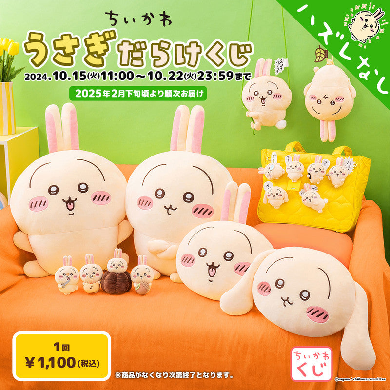 Japan ChiiKawa All Usagi Lottery | Prize A B C D E - Giant Plush Doll Cushion Bag Keychain Pins Kawaii items Room Decoration