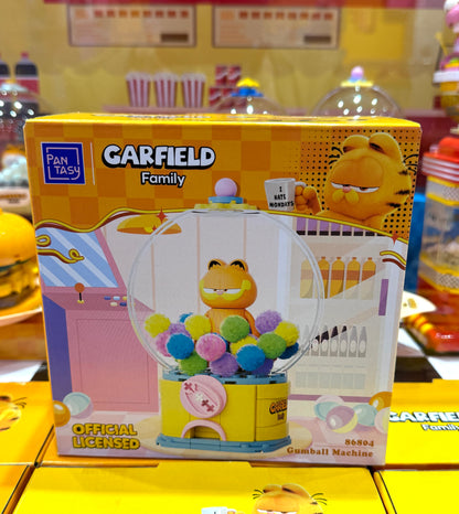 Pan Tasy x Garfield Family | Gumball Machine - Lovely Cat Exotic Shorthair Building Blocks Toy Collections