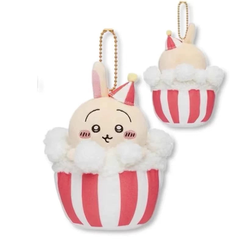 Japan ChiiKawa Popcorn Amusement Park | ChiiKawa Hachiware Usagi - Mini Plush Doll 10cm Keychain