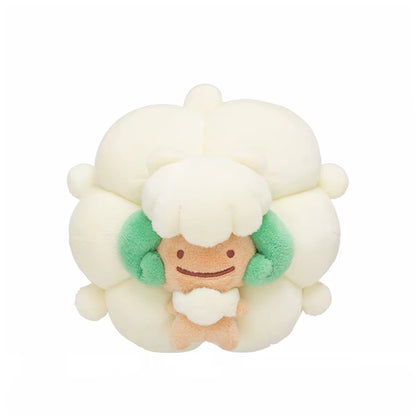 Japan Cartoon Pokemon Center Ditto Crossover Part 5 | Exeggutor Shaymin Magnemite Pichu Raichu Jirachi Wobbuffet Whimsicott Gloom Alolan Vulpix - Mascot Mini Plush Doll