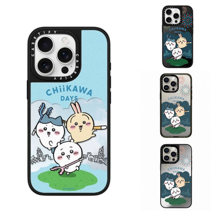 Japanese Cartoon ChiiKawa Mirror Phone Case | ChiiKawa Hachiware Usagi Chiikawa Days Version - iPhone Case 12 13 14 15 16 17 Pro Promax