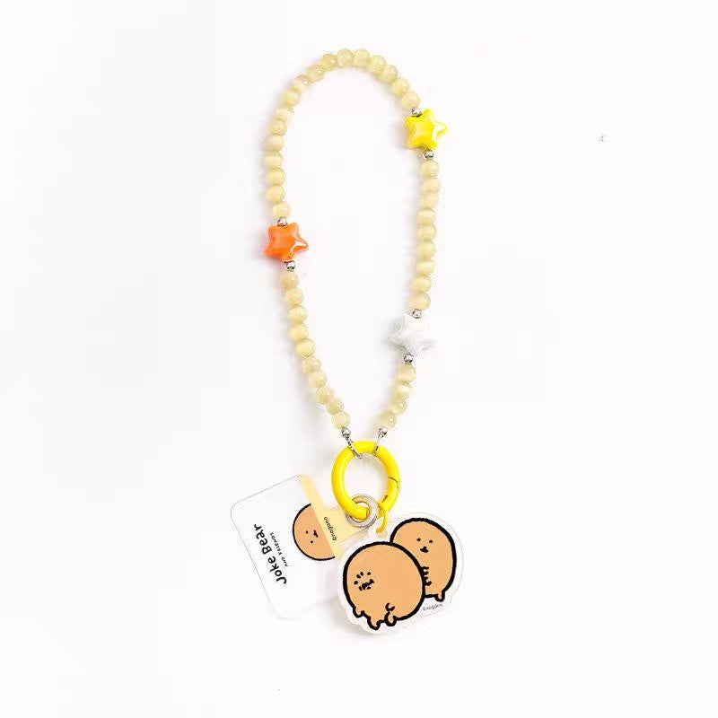 Japanese Cartoon Phone Back Clip with Phone Lanyard | Chiikawa Pink & Mint Green - for All Smart Phones (副本 3)