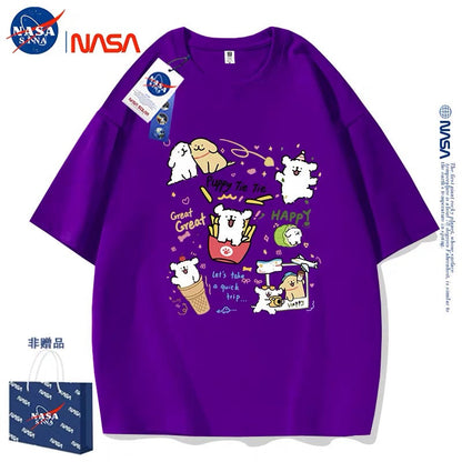 Cute Cartoon Doggie Maltese Puppy Style T-Shirt Series | Happy Puppy Tie Tie Part2 - Kawaii Fashion Items for Child & Adult
