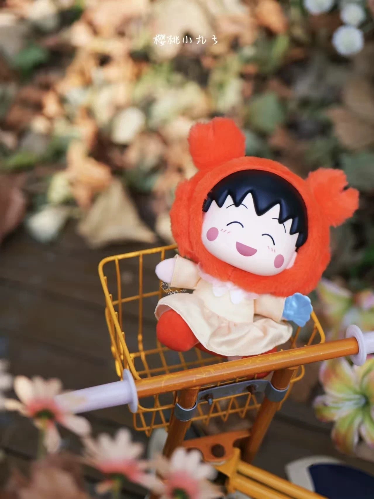 Chibi Maruko Chan Spring Lovely Day Part 1 Series Vinyl Plush Doll | Cherry Crab Cuttlefish Octopus Rabbit - Vinyl Face Plush Doll Figure Keychain Collectable Toys Mystery Blind Box KawaiiGiftLand