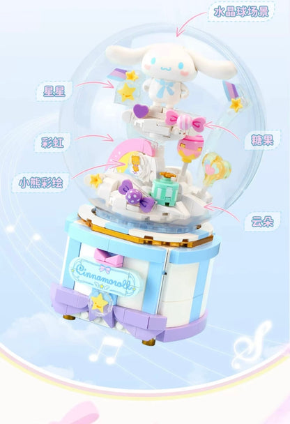 Sanrio Cinnamoroll Daydreaming Sky Music Box - Limited Edition Building Blocks Toy Collections