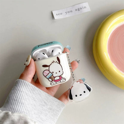 Japanese Cartoon Pochacco with Ice Cream AirPods AirPodsPro AirPods3 Case