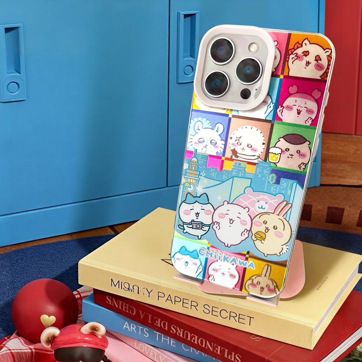 Japanese Cartoon ChiiKawa Laser Case | Sightseeing in City Day and Light - iPhone Case 11 12 13 14 15 16 16e 17 17e Pro Promax