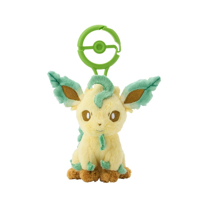 Japan Cartoon Pokemon Center Pokeball Keychain Eevee Evolution Evolve | Eevee Vaporeon Jolteon Flareon Espeon Umbreon Leafeon Glaceon Sylveon - Mascot Mini Plush Doll KawaiiGiftLand