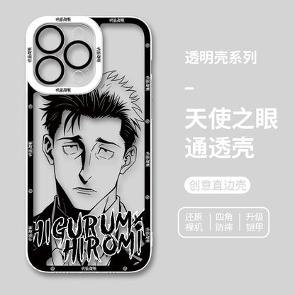 Japanese Anime Jujutsu Kaisen Black & White Drawing Style | Choso Geto Maki Kinji Nobara Hajime Hiromi - iPhone Case PLUS SE2 XS XR X 11 12 13 14 15 16 16e 17 17e Pro Promax 12mini 13mini